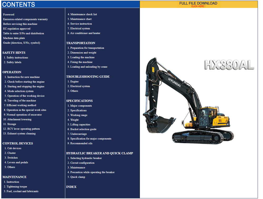 download HYUNDAI R160LC 7 Crawler Excavator able workshop manual