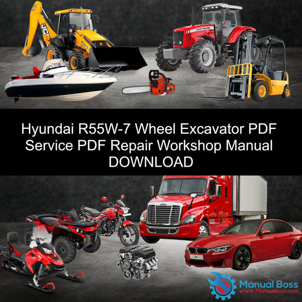 download HYUNDAI Wheel Excavator R55W 7A able workshop manual