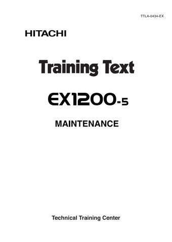 download Hitachi EX1200 5 Excavator able workshop manual