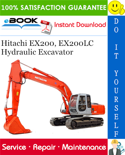 download Hitachi EX200 EX200LC Hydraulic Excavatorable workshop manual