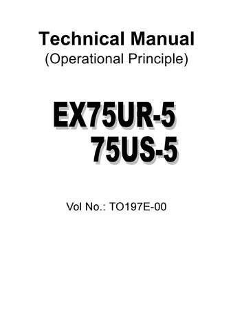 download HITACHI EX75UR 5 EX75US 5 Excavator able workshop manual