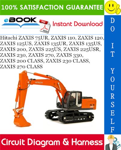 download Hitachi ZAXIS 200 225USR 225US 230 270 Excavator able workshop manual