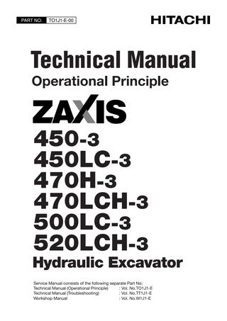 download Hitachi Zaxis 450 450LC 480MT Excavator able workshop manual