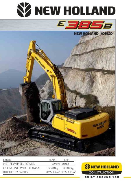 download Holland E385B Crawler Excavator able workshop manual