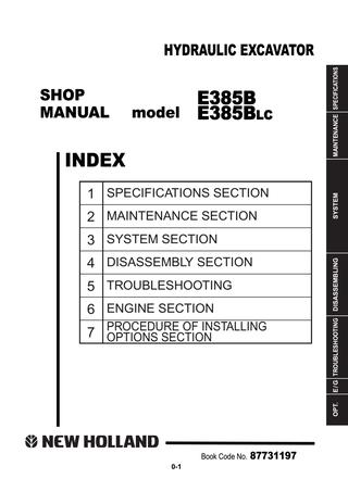 download Holland E385B Crawler Excavator able workshop manual