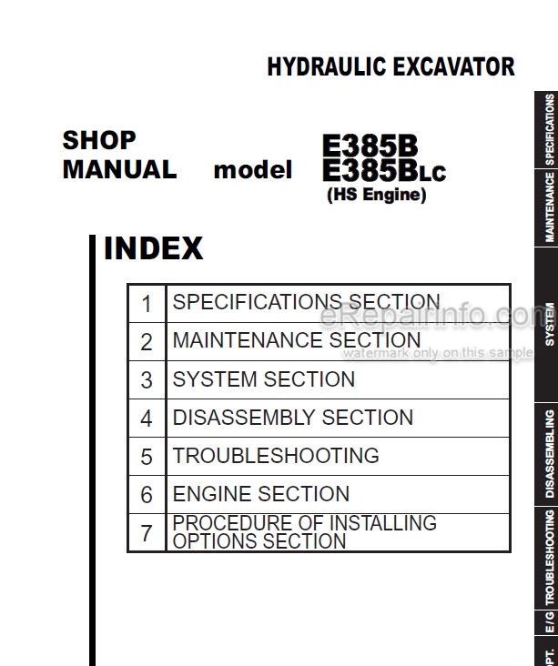 download Holland E385B Crawler Excavator able workshop manual