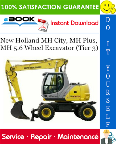 download Holland Wheel Excavator MH 5.6 MH City MH Plus able workshop manual