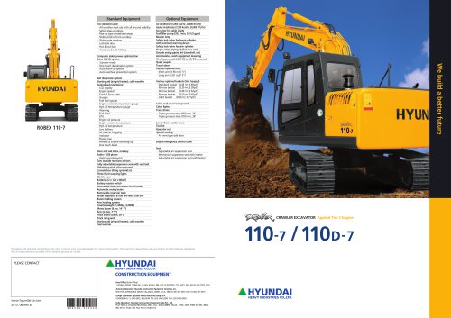 download Hyundai Crawler Excavator R110 7 able workshop manual