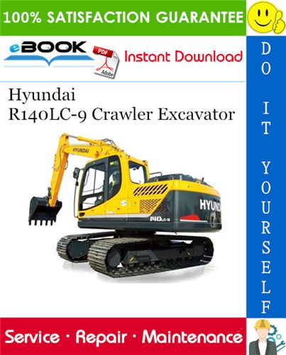 download Hyundai R140LC 9 Crawler Excavator able workshop manual