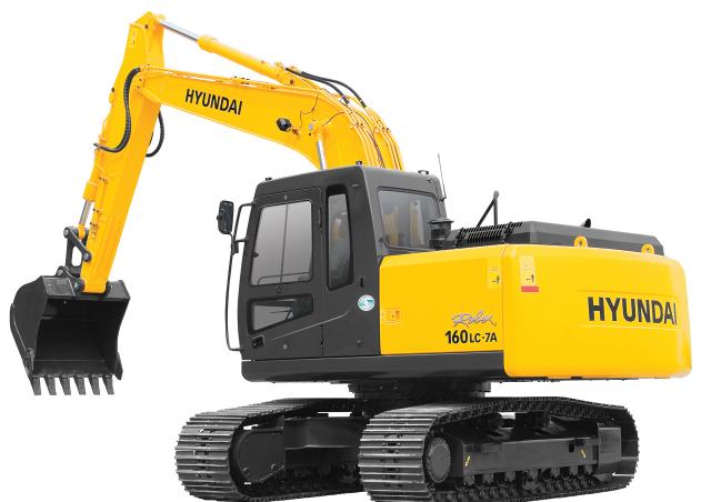 download Hyundai R160LC 7 Crawler Excavator able workshop manual