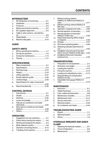 download Hyundai R480 520LC 9S Crawler Excavator able workshop manual