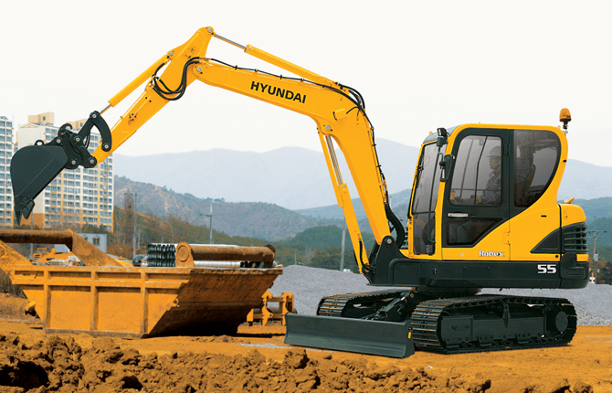 download Hyundai R55 7A Crawler Excavator able workshop manual