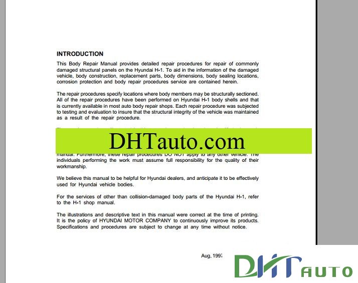 download Hyundai Trajet ETM workshop manual