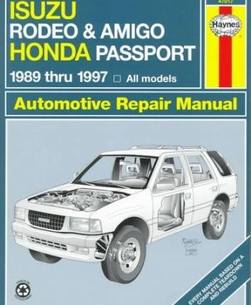 download ISUZU AMIGO workshop manual