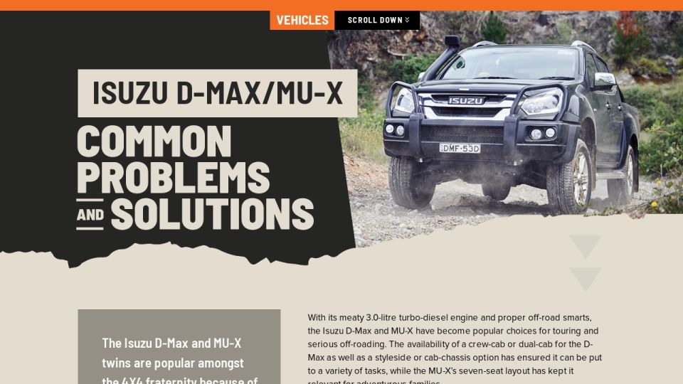 download ISUZU D MAX COLORADO able workshop manual