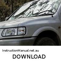 download ISUZU HOLDEN FRONTERA UE workshop manual