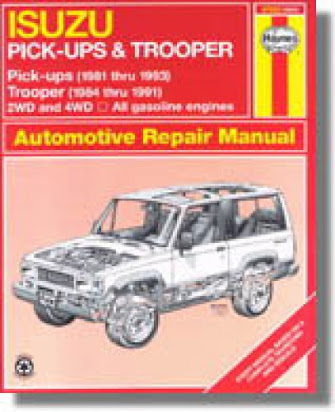 download ISUZU TROOPER HOLDEN JACKAROO workshop manual