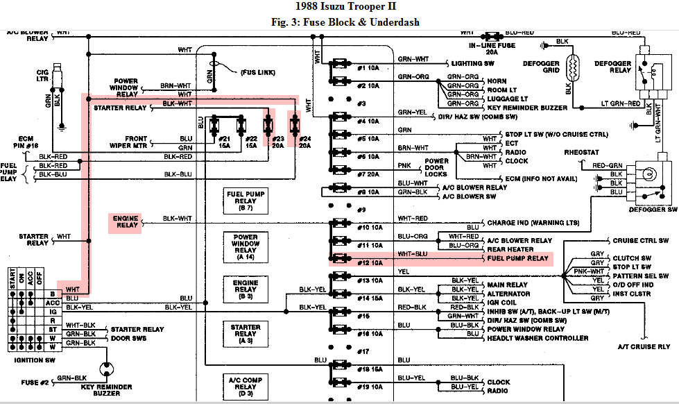 download ISUZU TROOPER workshop manual