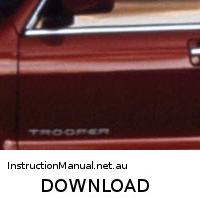 download ISUZU TROPPER workshop manual