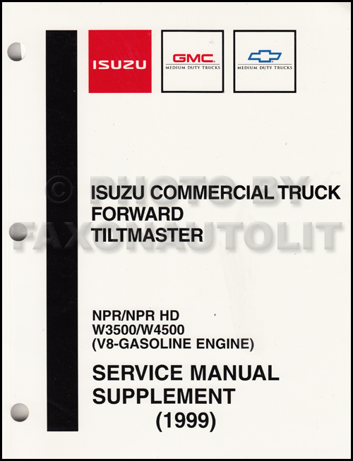 download ISUZU Truck FORWARD TILTMASTER NPR W4 4000 V8 EFI GASOLINE Engine workshop manual