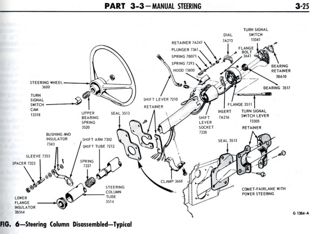 download Insulator Kit Steering Column Size 1964 workshop manual