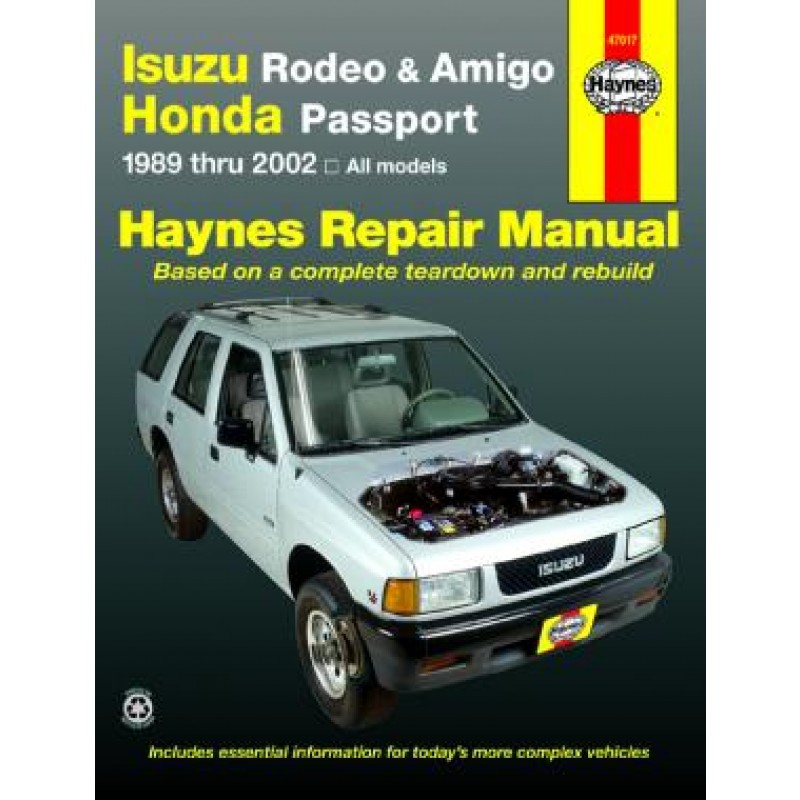 download Isuzu Amigo workshop manual