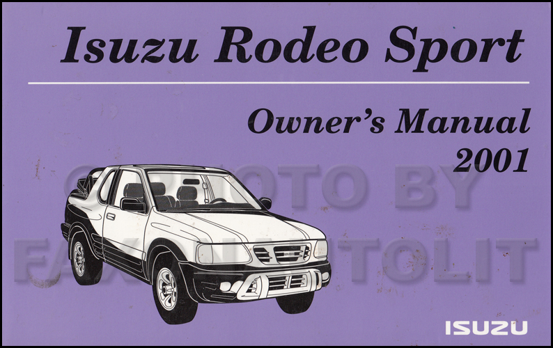 download Isuzu Rodeo Sport UA workshop manual