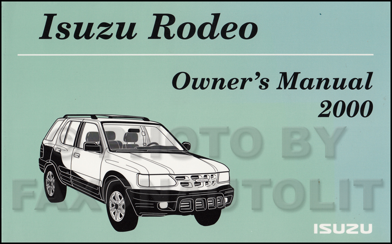 download Isuzu Rodeo Sport workshop manual