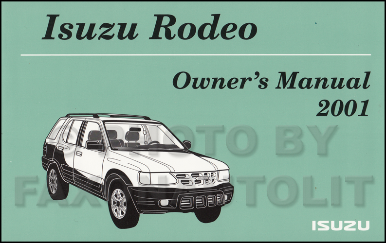 download Isuzu Rodeo UE workshop manual