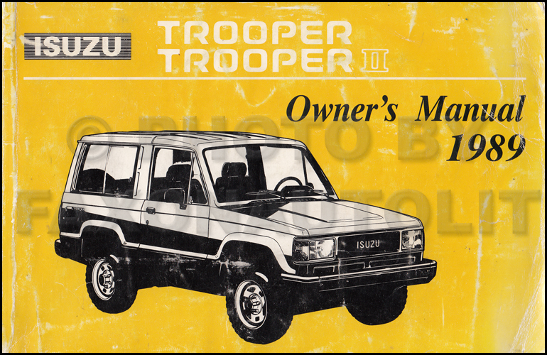 download Isuzu Trooper able workshop manual