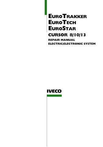 download Iveco EuroTrakker Cursor 8 18 72T able workshop manual