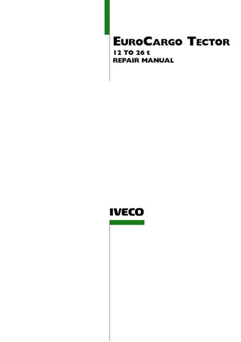 download Iveco Eurocargo Tector 12 26 T able workshop manual