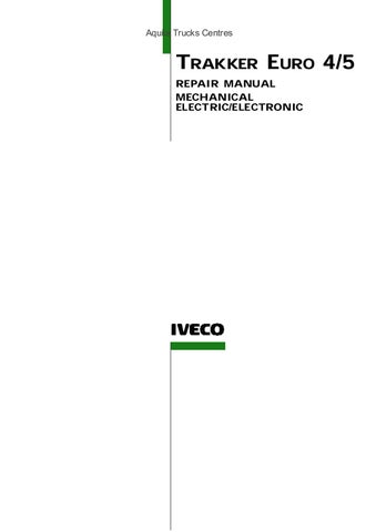 download Iveco Trakker Euro 4 Euro 5 able workshop manual