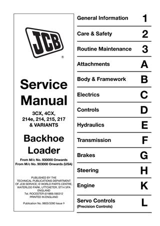download JCB 3CX 4CX 214 214E 215 217 Backhoe Loader able workshop manual