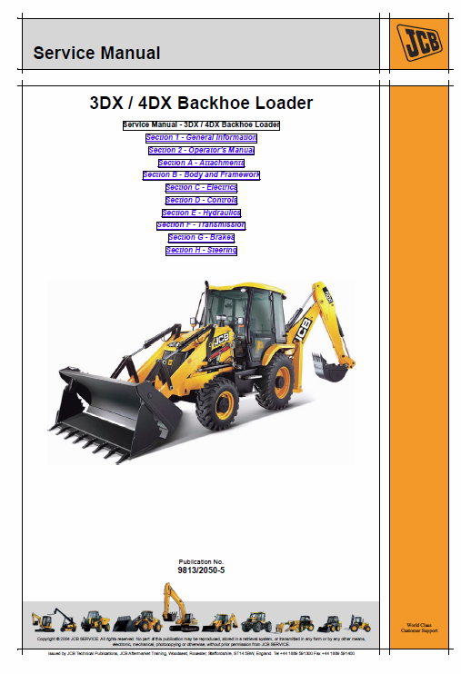 download JCB 408 Farm Master Wheel Loader  1 able workshop manual