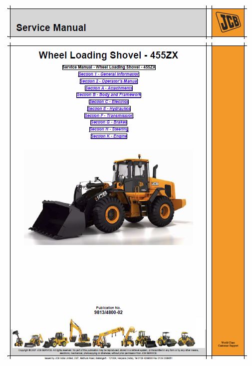 download JCB 410 412 415 420 425 430 WHEELED Loader able workshop manual