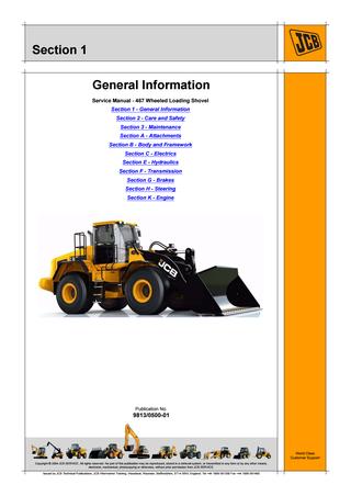 download JCB 467 Wheeled Loader able workshop manual