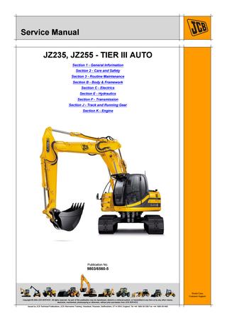 download JCB JS200W Auto Tier III Wheeled Excavator able workshop manual