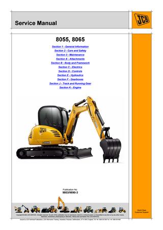 download JCB Mini Excavator 8040Z Workable workshop manual