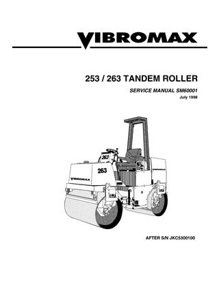 download JCB VIBROMAX 255 265 Tandem Roller able workshop manual