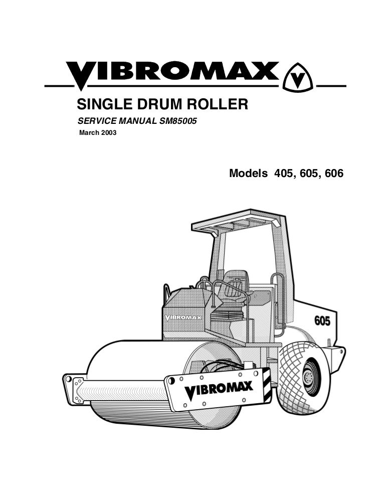 download JCB Vibromax VM106 Single Drum Roller able workshop manual