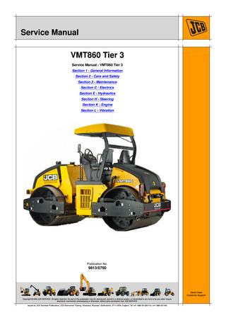 download JCB Vibromax VM106 Single Drum Roller able workshop manual