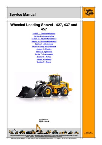 download JCB WHEELED Loader 456 able workshop manual