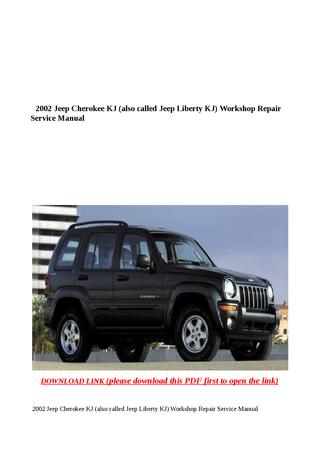 download JEEP LIBERTY KJ workshop manual