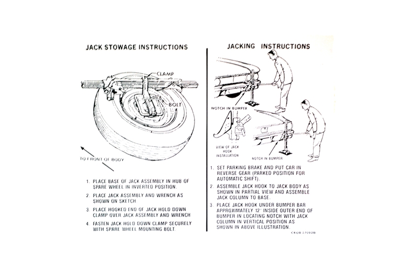 download Jack Instructions Decal With Styled Wheels Montego Except Convertible workshop manual