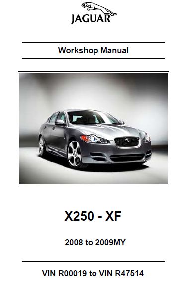 download Jaguar X250 XF workshop manual