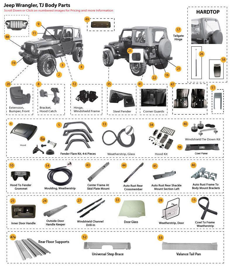 download Jeep TJ Wrangler PartsDeluxe workshop manual