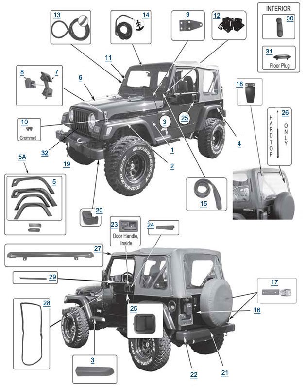 download Jeep Wrangler 04 workshop manual