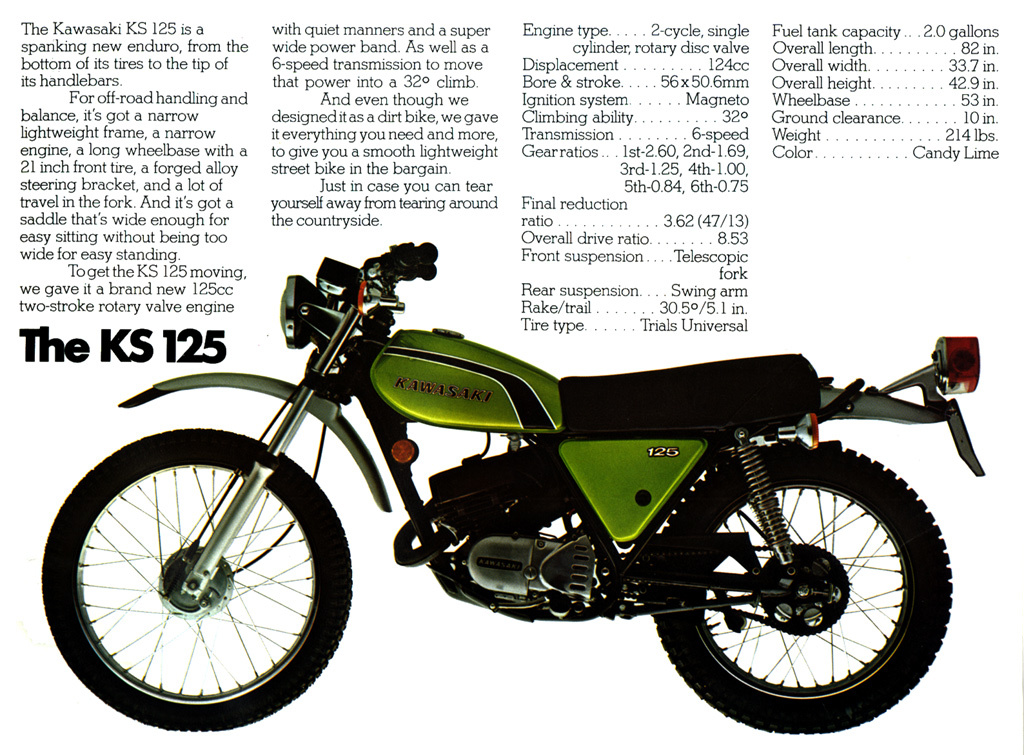 download KAWASAKI KE125 Motorcycle able workshop manual