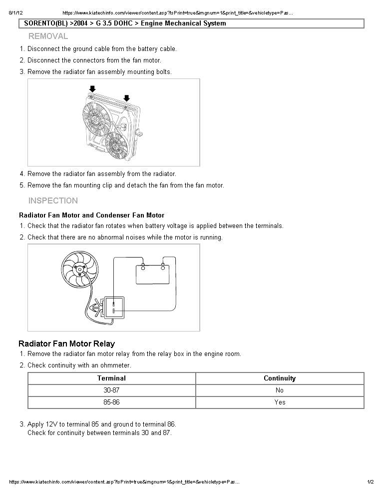 download KIA SORENTO BL G 3.5 DOHC Engine workshop manual